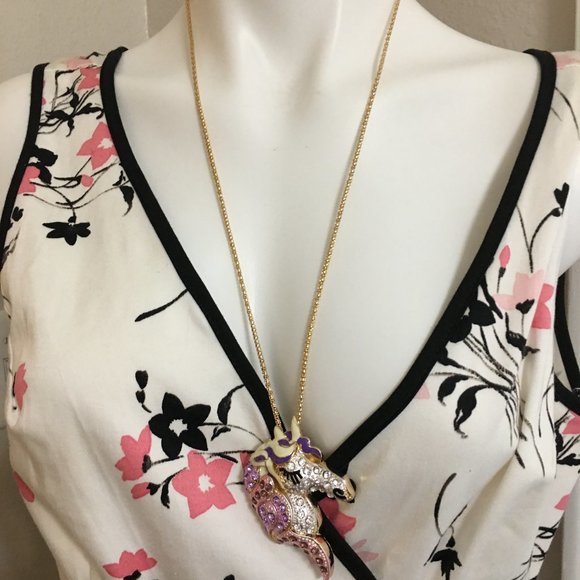 Purple Unicorn Costume Jewelry Necklace NEW  Dr 4 - Picture 4 of 5